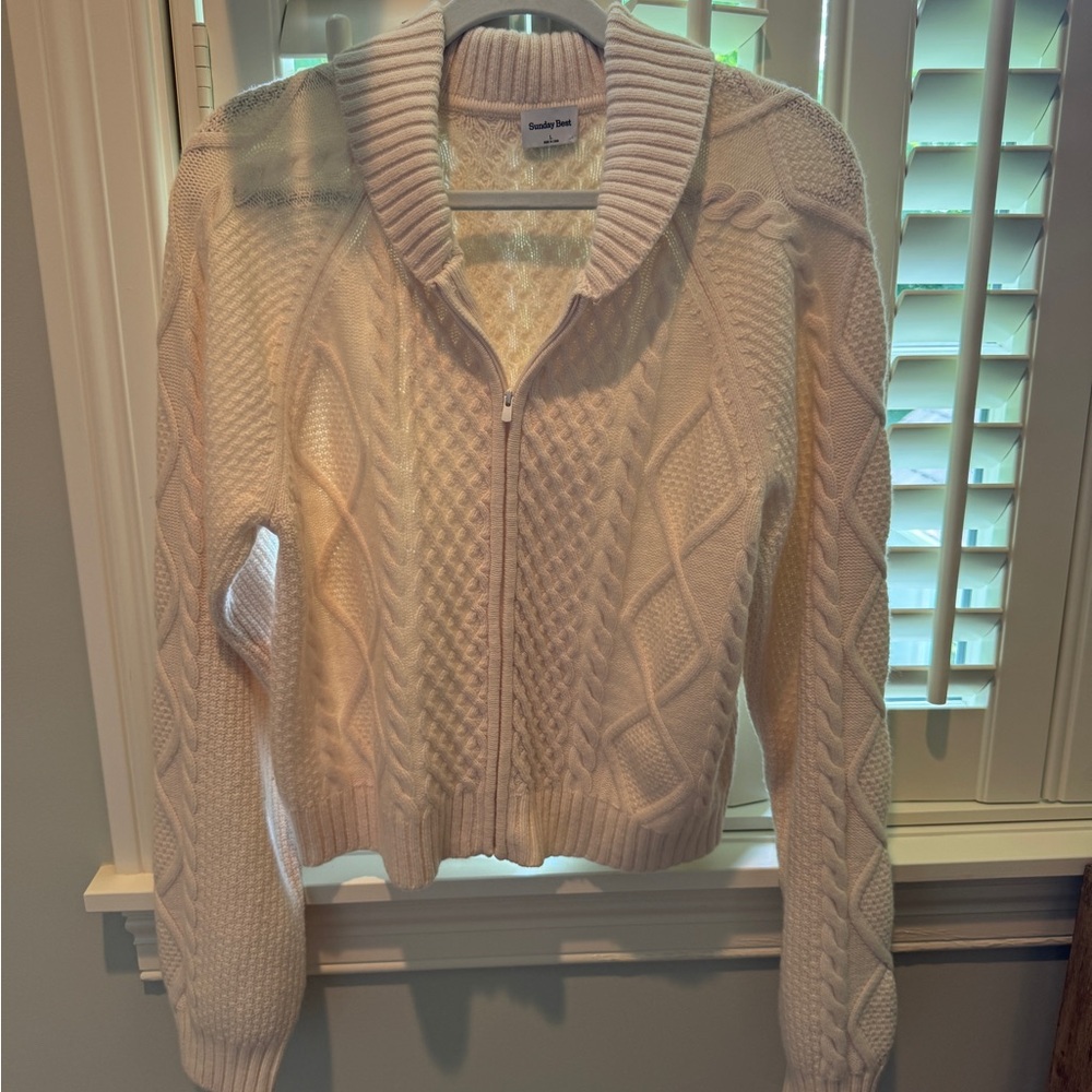 Aritzia Sunday Best Zip Up